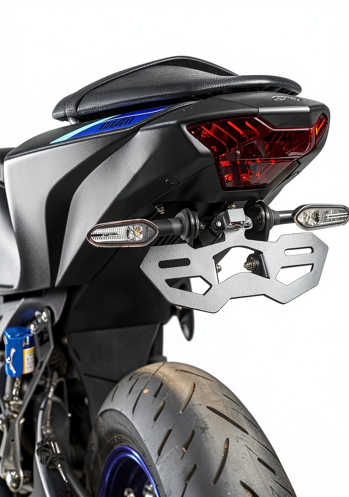 Installing GZDLMoto license plate holder on a Yamaha MT-25 rear end