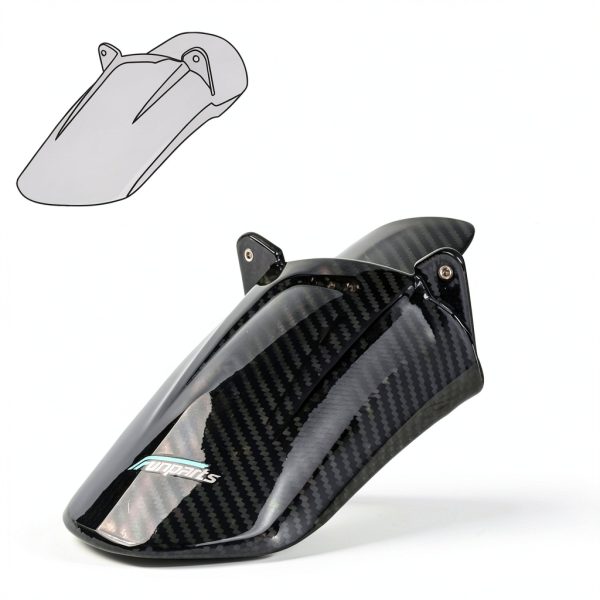Sur Ron X Rear Cushion Fender Funparts Carbon Fiber-2