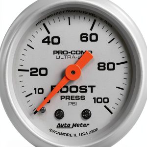 Auto Meter Mechanical Boost Gauge Plastic Design-0