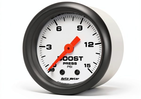 Turbocharger Boost Gauge Auto Meter 5702 Mechanical Plastic NPT-2