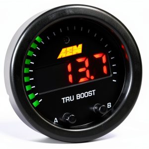 Turbo Boost Gauge AEM Universal Kit with Dual Settings and LED Display-0