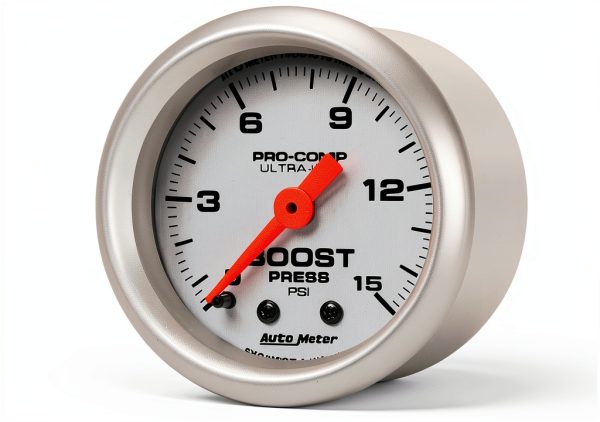 Auto Meter Turbo Boost Gauge Model 4302 Mechanical Incandescent Dial-1