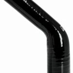 HPS HTSER45-075-125-BLK Silicone High Temperature 4-ply Reinforced 45 degree Elbow Reducer Coupler Hose, 100 PSI Maximum Pressure, 4" Leg Length on each side, 3/4" > 1-1/4" ID, Black-0