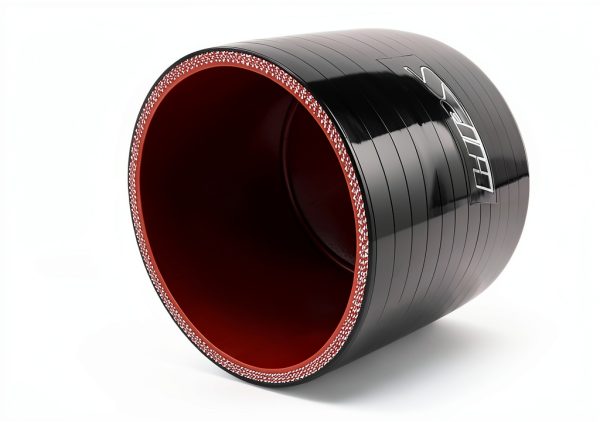 HPS HTSC-175-BLK Silicone High Temperature 4-Ply Reinforced Straight Coupler Hose, 100 PSI Maximum Pressure, 3" Length, 1.75" ID, Black-1
