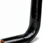 HPS HTSER90-125-150-BLK Silicone High Temperature 4-ply Reinforced 90 degree Elbow Reducer Coupler Hose, 75 PSI Maximum Pressure, 4" Leg Length on each side, 1-1/4" > 1-1/2" ID, Black-0