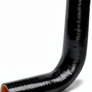 HPS HTSER90-125-150-BLK Silicone High Temperature 4-ply Reinforced 90 degree Elbow Reducer Coupler Hose, 75 PSI Maximum Pressure, 4" Leg Length on each side, 1-1/4" > 1-1/2" ID, Black-0