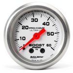Auto Meter 4305 Ultra-Lite Mechanical Boost Gauge, Regular, 2.3125 in.-0