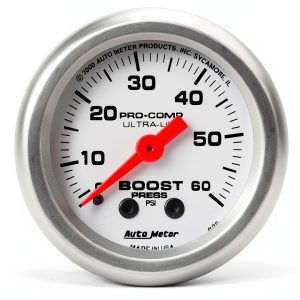 Auto Meter 4305 Ultra-Lite Mechanical Boost Gauge, Regular, 2.3125 in.-0
