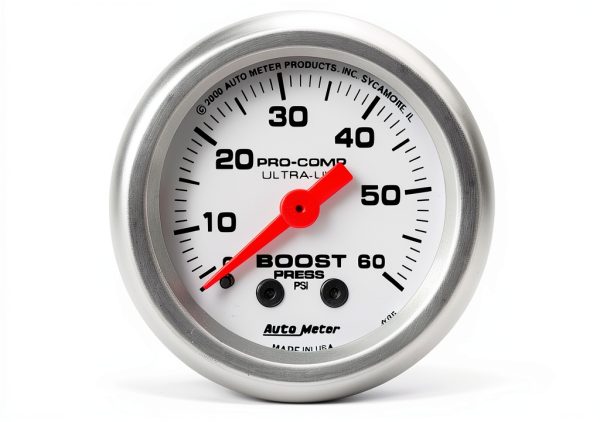Auto Meter 4305 Ultra-Lite Mechanical Boost Gauge, Regular, 2.3125 in.-0