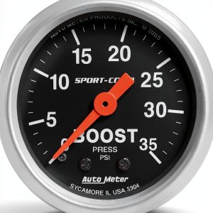 Auto Meter 3304 Sport-Comp Mechanical Boost Gauge 2.3125 in.-0